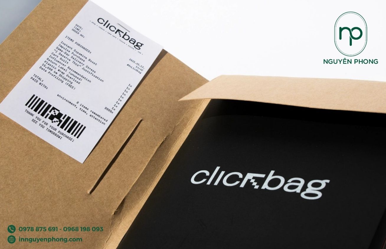 Logo in ấn trên kẹp file